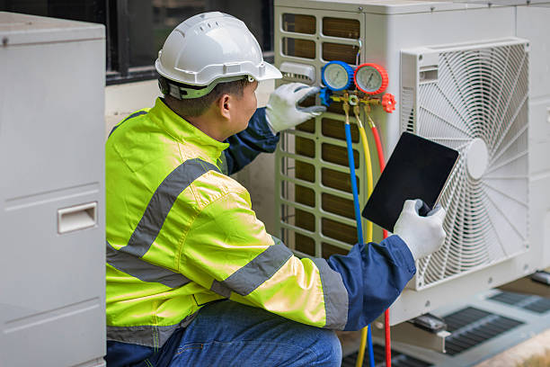 Professional Ductwork Repair technician working in Amherst, OH